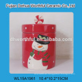 Modische Weihnachten Ornamente Keramik Speicherglas mit Schneemann Muster